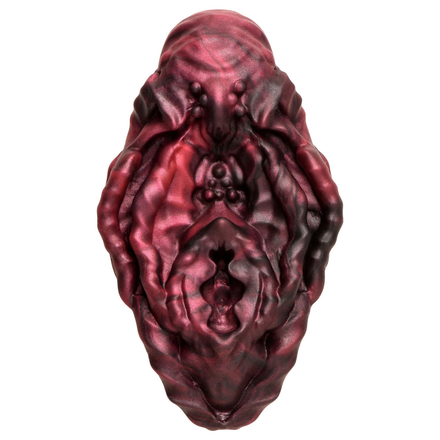 Xeno Silicone Vulva Grinder for Male Masturbation Red Black Strokers - Fantasy