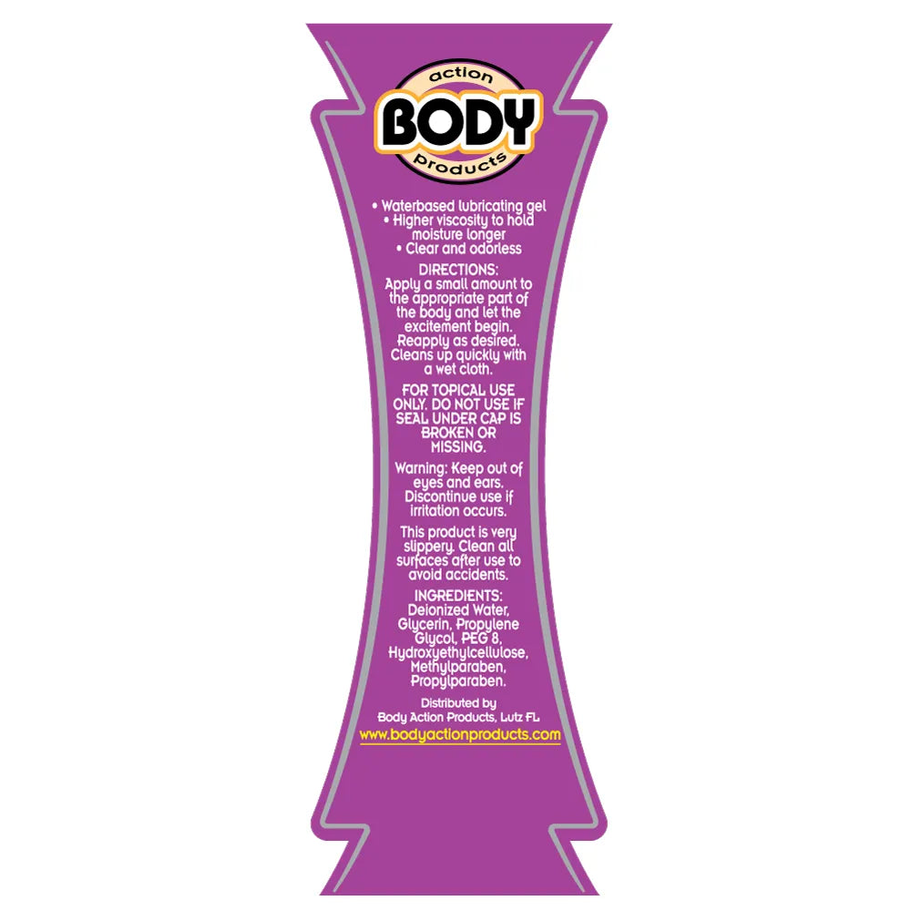 Body Action Supreme Gel – Lubrication Gel 2.3 Oz Lubricants, Creams & Glides