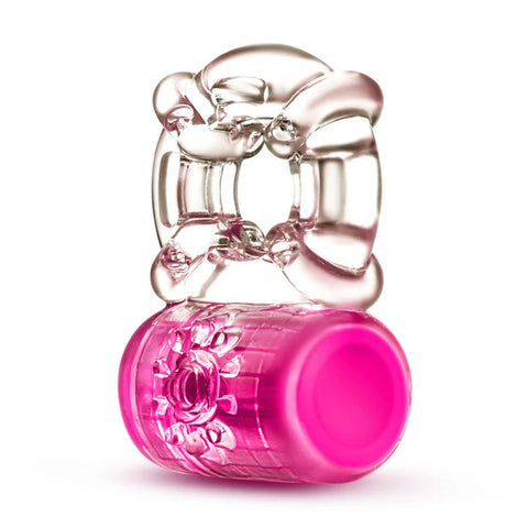Play With Me Pleaser Rechargeable Vibrating C-Ring Pink Cock Rings Vibrating