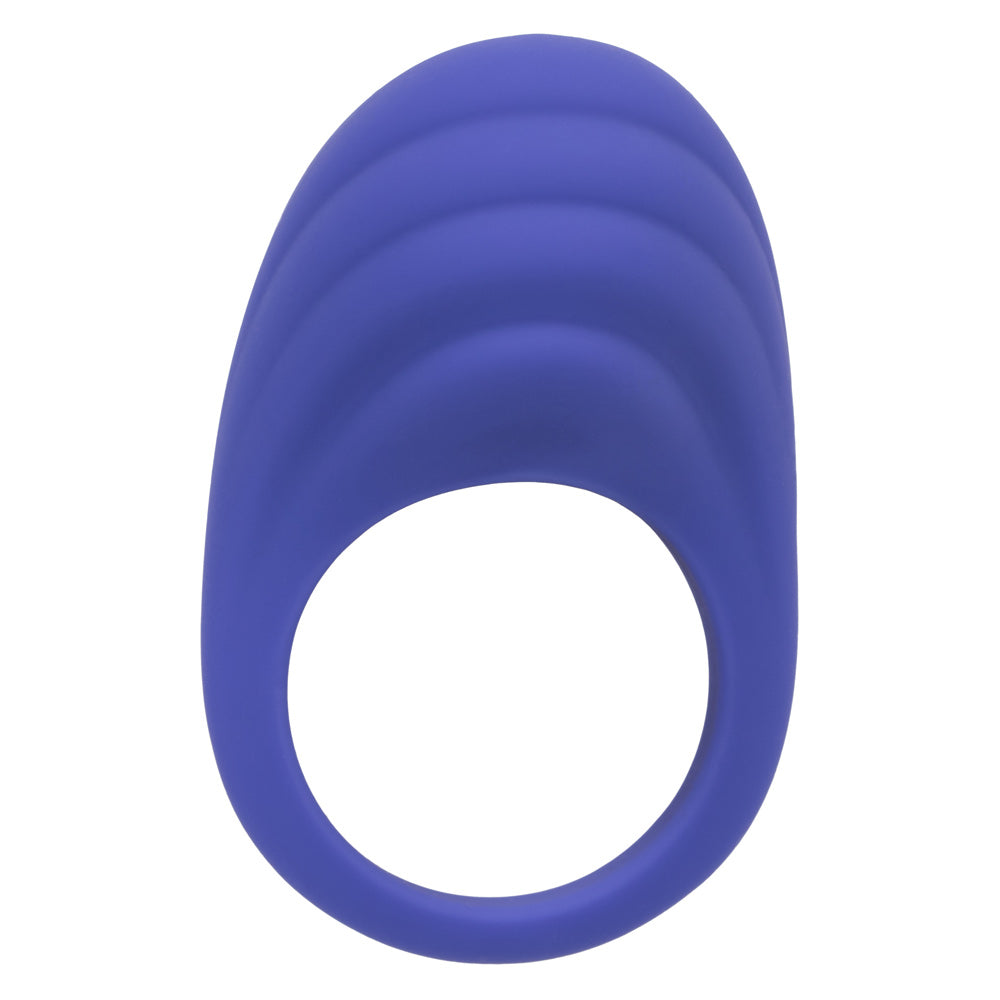 CalExotics Connect Couples Ring Blue Silicone App Controlled Waterproof Size Medium > Sex Toys > Remote Control Toys