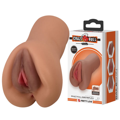 Eliana Vagina Shaped Masturbator (Brown) – Realistic Male Masturbator > Sex Toys For Men > Masturbators > Manual