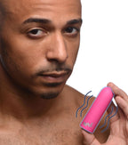 Mega Vibrator Bullet in Black with 10 Vibration Patterns (Black / Blue /Pink) > Vibrators > Mini Vibrators