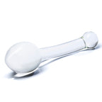 Glas Pure Indulgence 8 Inch Anal Slider with Curved Flared Head Prostate Stimulator > Glass > Toys
