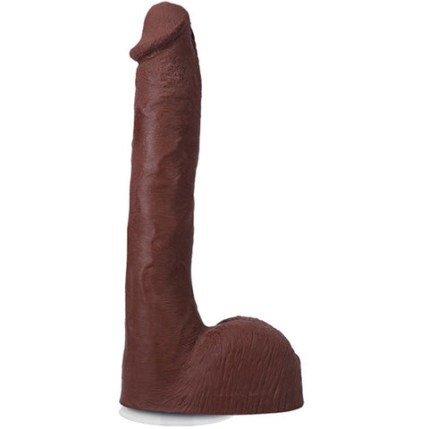 Signature Pressure 10 Inch Chocolate Cock With Removable Suction Cup Brown Dongs Realistic