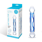 Electric Novelties Glass Dildo – 6.5 Inch Textured Full Tip Smooth Girth Adult Toy > Glass > Dildos
