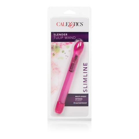 Slender Tulip Wand Vibrator Ultra-Thin G-Spot Massager Toy Rose Stimulators