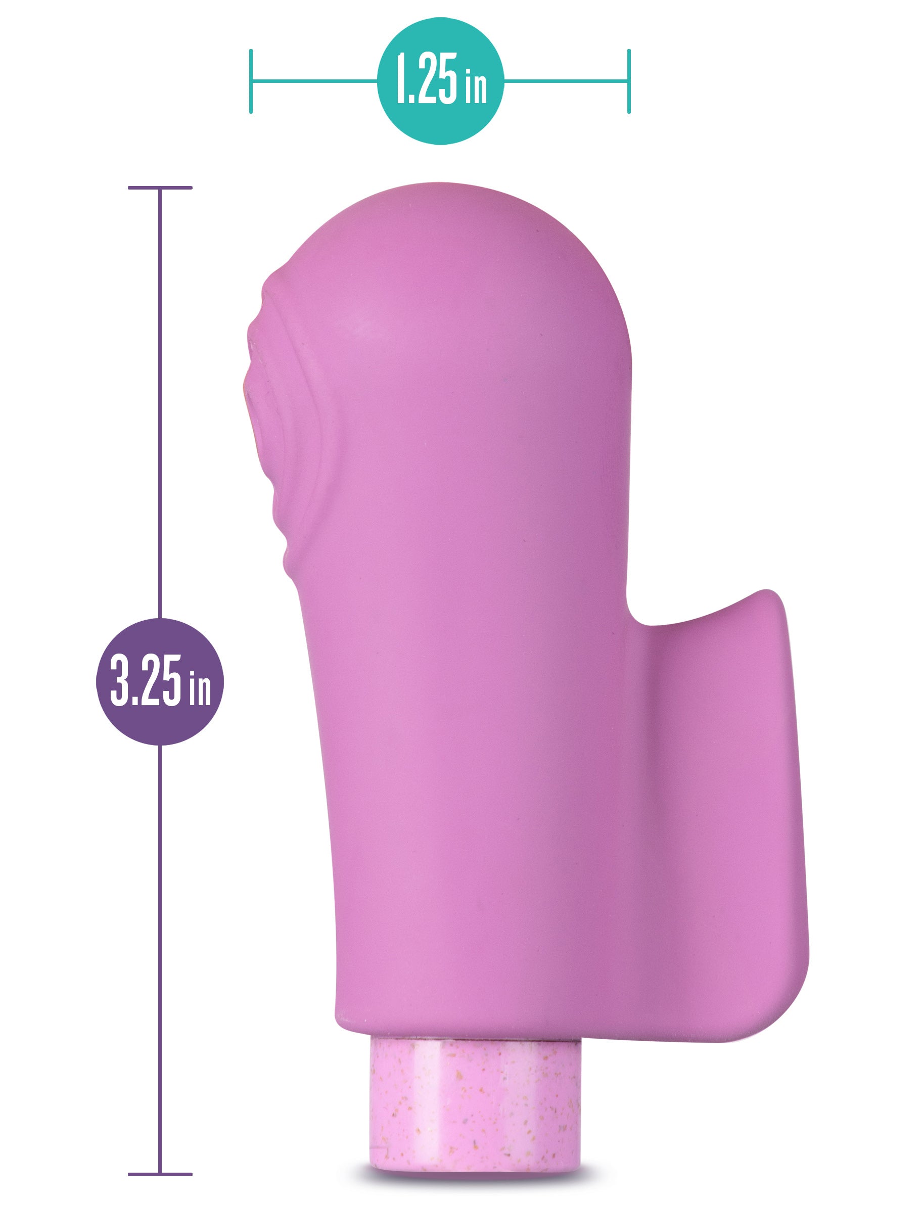 Gaia Eco Delight Purple Clitoral Vibrator with 10 Modes Finger Stimulator