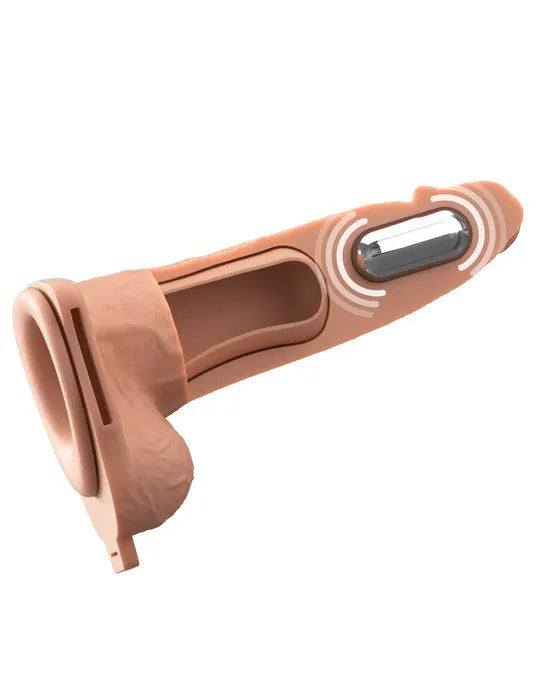 Fantasy X-Tensions Elite (Light) – 6 Inch Vibrating Hollow Silicone Strap-On > Dildos > Strap On Harnesses