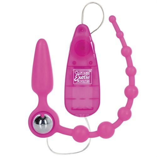 Booty Call Booty Double Dare - Black Pink Beads