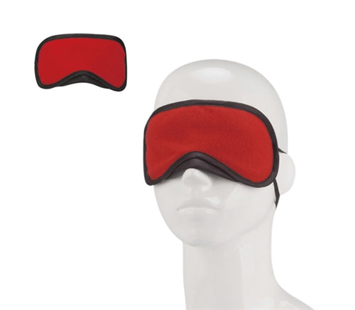 Peek-a-Boo Love Mask Black Velvet Soft Sensation Red > Bondage Gear > Blindfolds