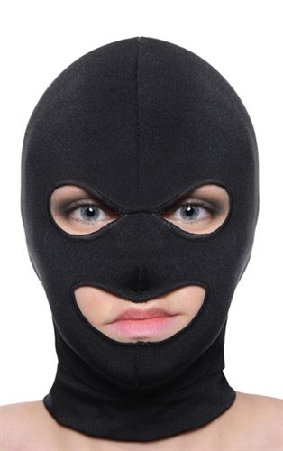 Masters Spandex Hood With Eye and Mouth Holes Erotic Mask Black > Bondage Gear > Bondage Hoods