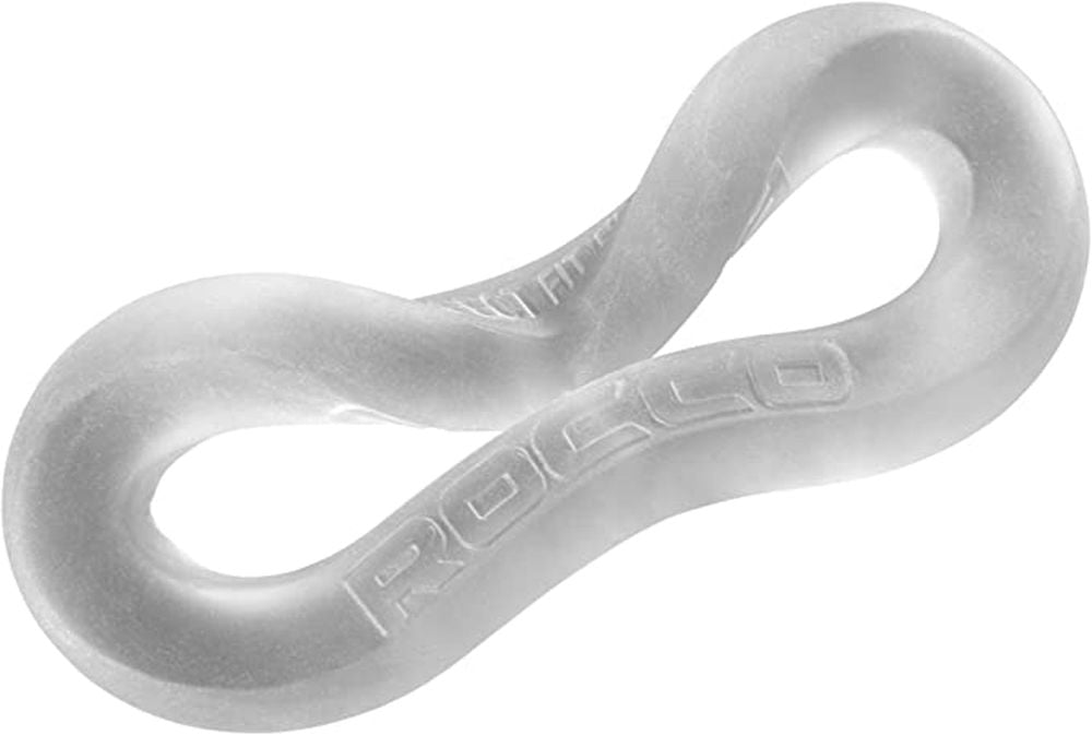 Rocco 3-Way XL Wrap Ring (Clear) – Soft Stretchy Cock and Ball Ring Clear > Cock Ring > Single Main image