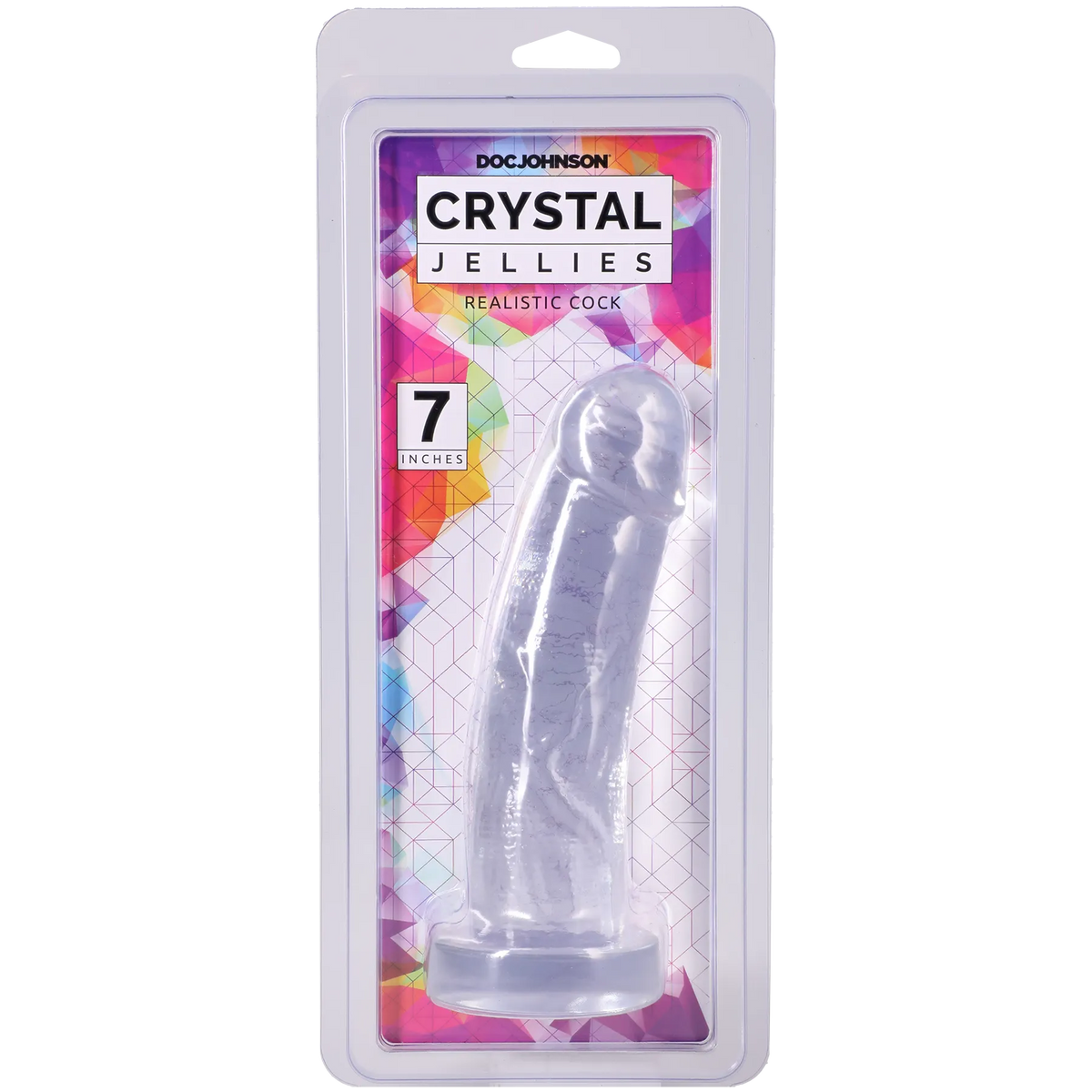 Crystal Jellies 7 Inch Realistic Cock Clear > Dildos > Realistic Dildos