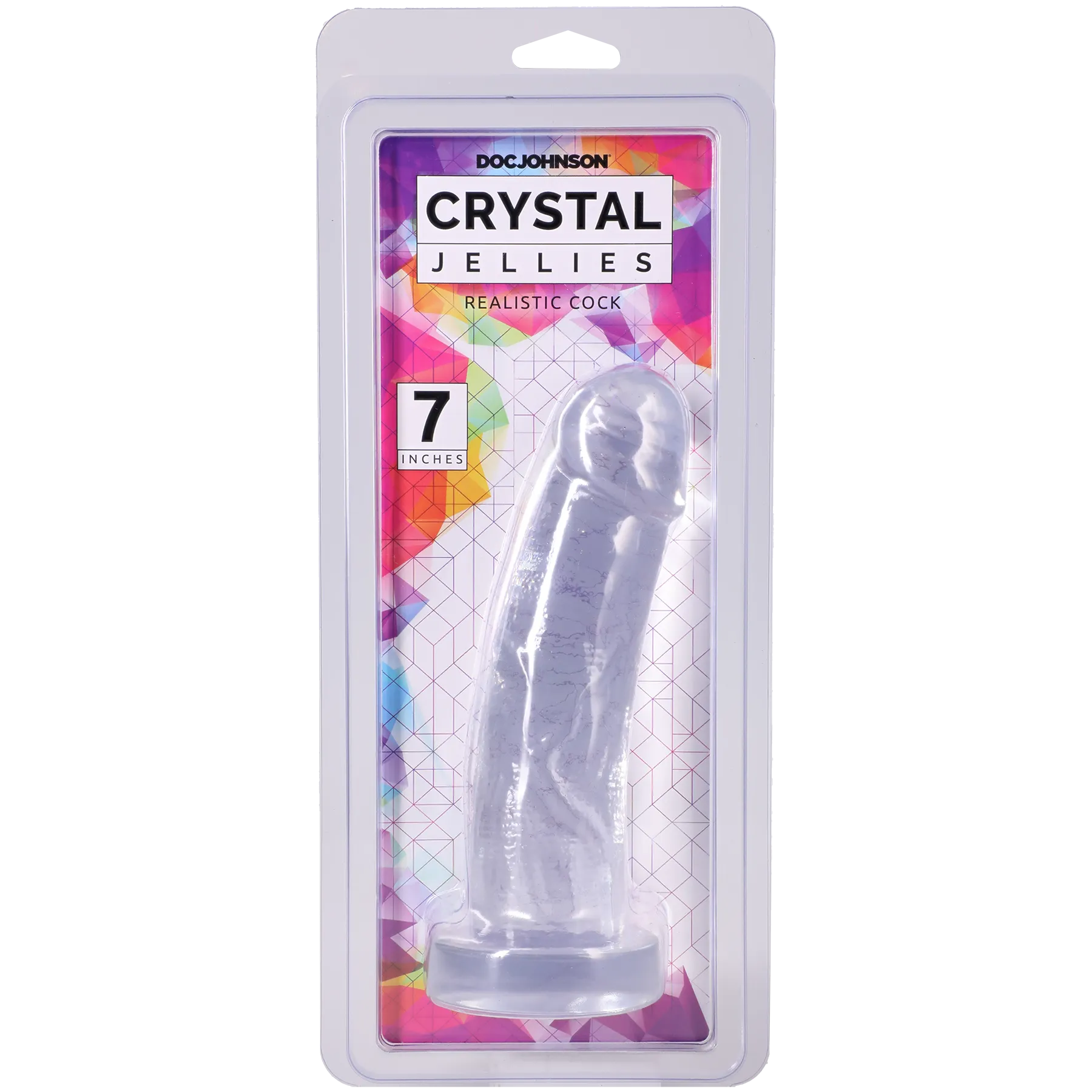 Crystal Jellies 7 Inch Realistic Cock Clear > Dildos > Realistic Dildos