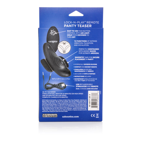 Lock-N-Play Remote Control Panty Teaser Vibrator for Women Panty Vibrators