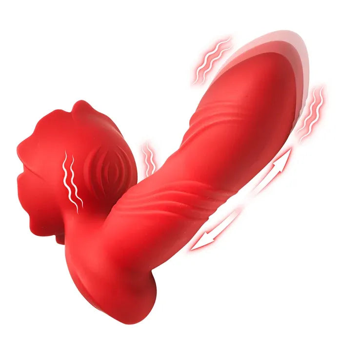 Bl Rose Thrust Thrusting Silicone Vibrator – 4.4 to 4.9 Inch Shaft Vibrator > Vibrators > G-Spot Main image