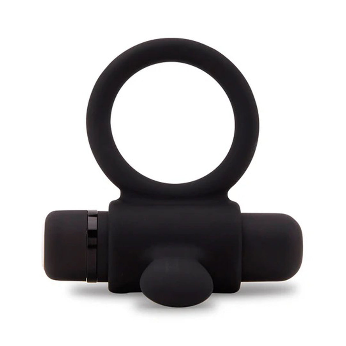 Nu Sensuelle Silicone Bullet Ring Black > Cock Ring > Vibrating