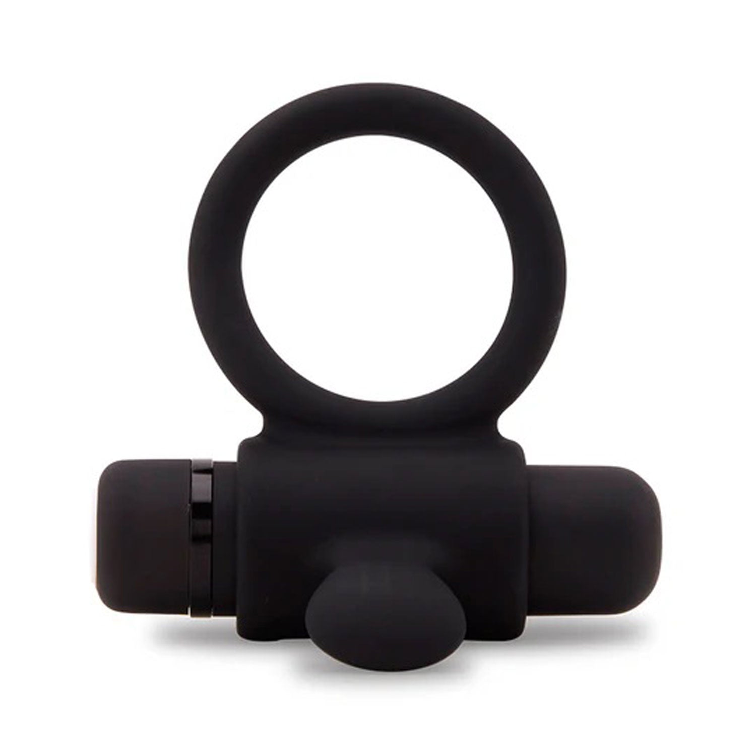 Nu Sensuelle Silicone Bullet Ring Black > Cock Ring > Vibrating