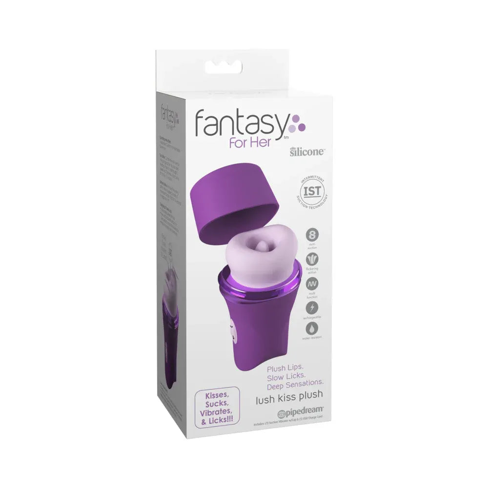 Fantasy for Her Lush Kiss – Silicone Suction and Vibration Lip Toy Purple > Sex Toys For Ladies > Clitoral Vibrators and Stimulators