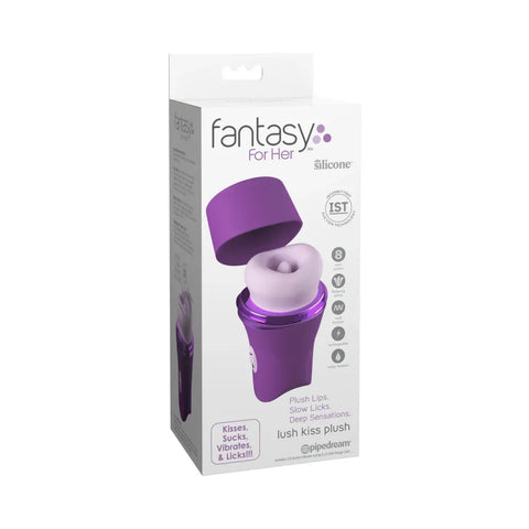 Fantasy for Her Lush Kiss – Silicone Suction and Vibration Lip Toy Purple > Sex Toys For Ladies > Clitoral Vibrators and Stimulators