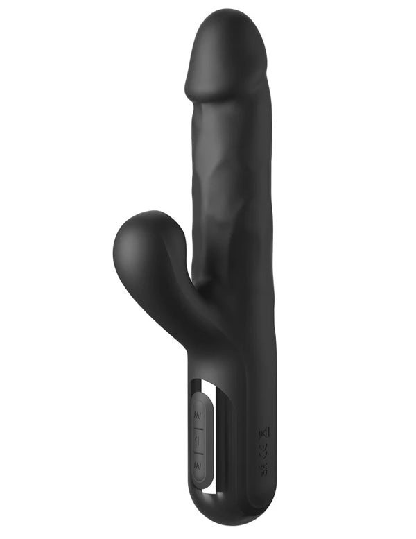 Ffs Sonix Silicone Thruster 22 Cm Usb Rechargeable Thrusting Vibrator with Flicking Clit Stimulator VIBRATORS-RABBIT