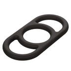 Alpha Liquid Silicone Commander Ring Black > Cock Ring > Single
