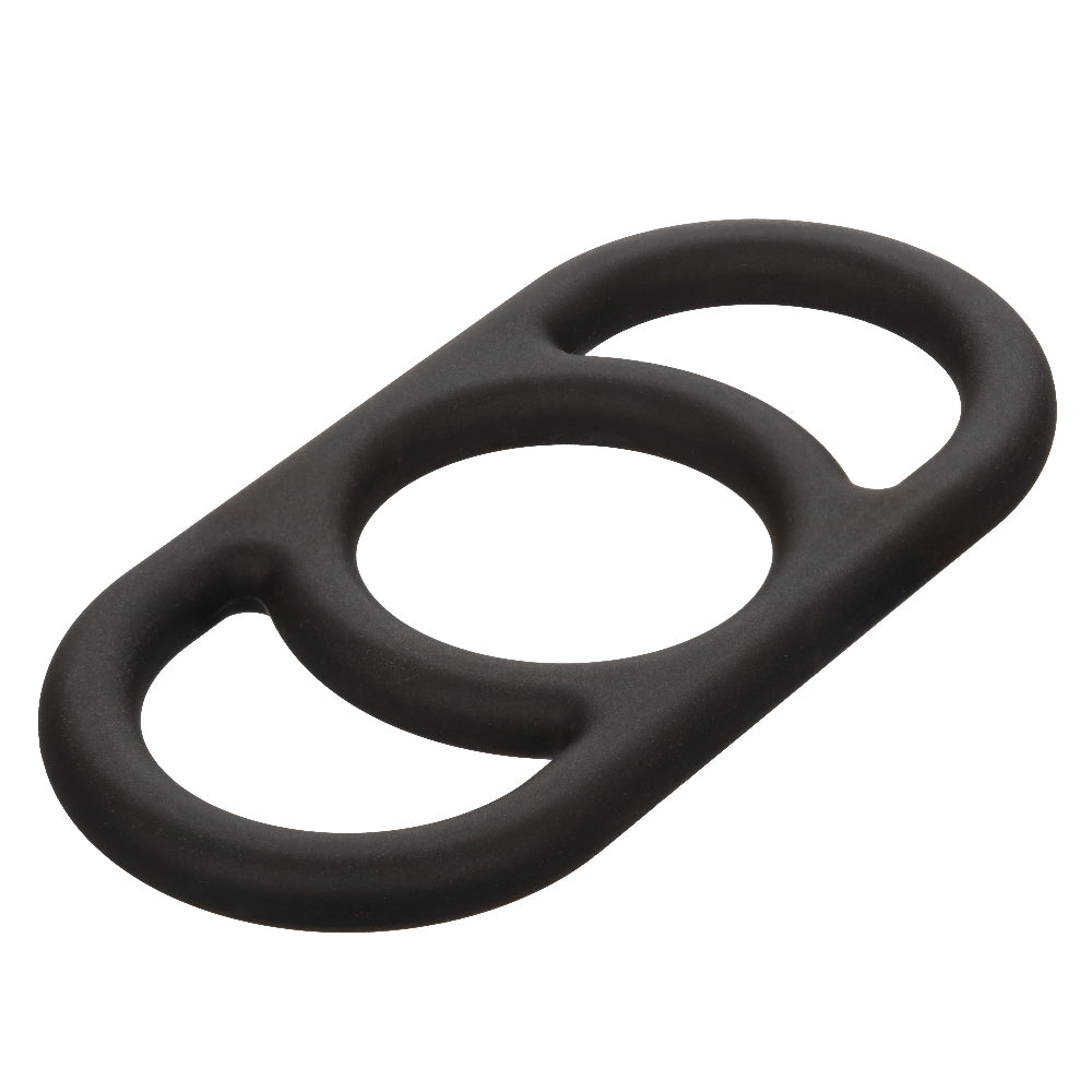 Alpha Liquid Silicone Commander Ring Black > Cock Ring > Single