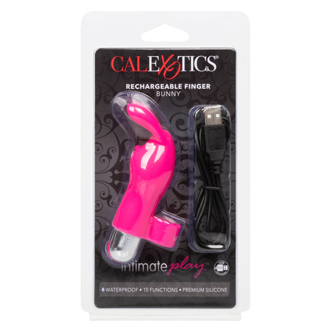 Intimate Play Pink Rechargeable Bunny Finger Vibrator Finger Stimulator
