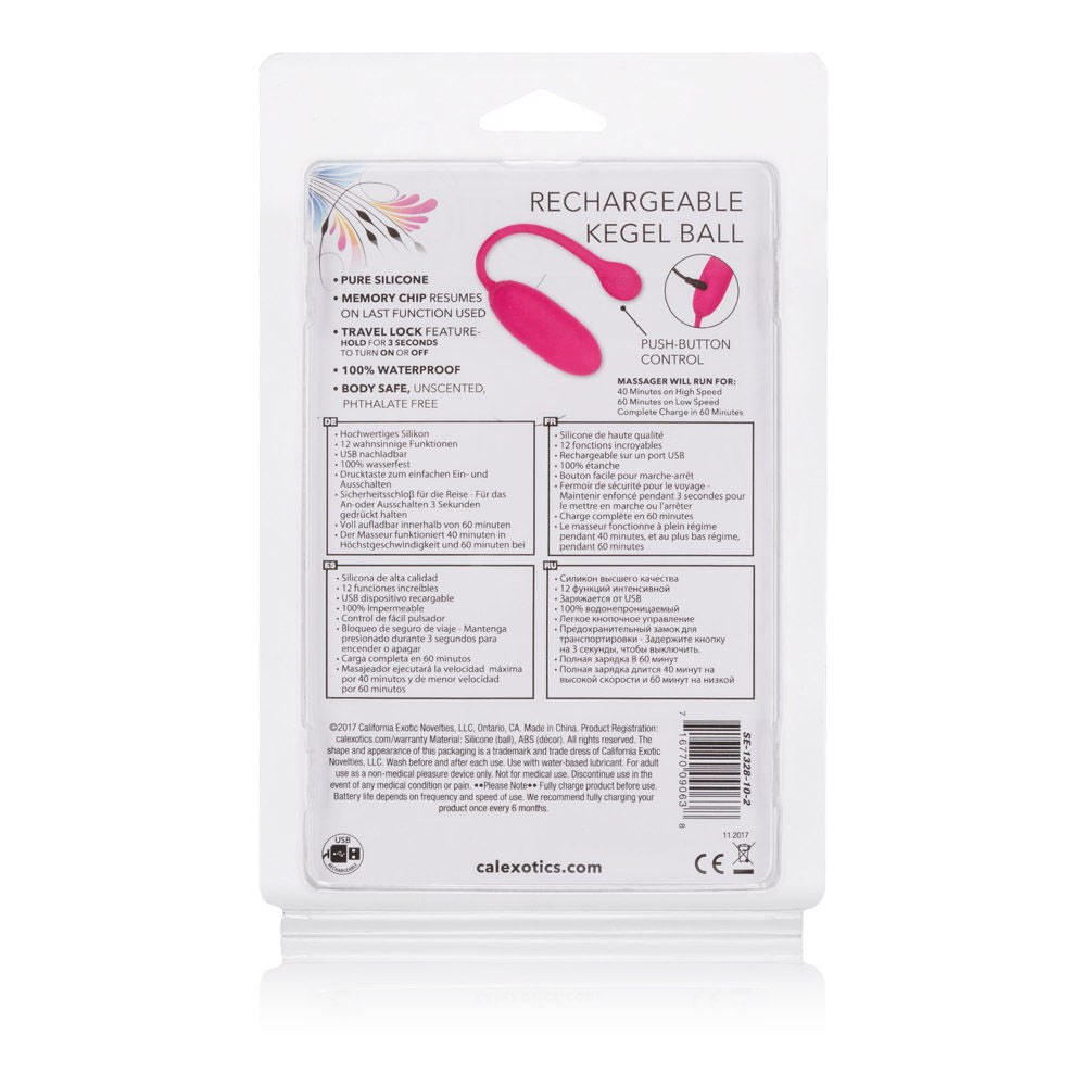 Rechargeable Silicone Kegel Ball with 12 Vibration Modes > Sex Toys For Ladies > Kegel Exercise