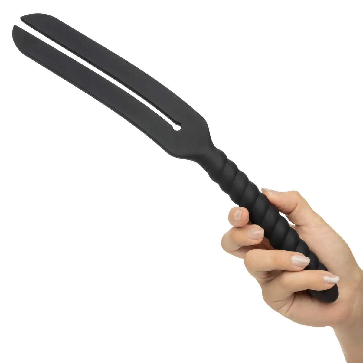 Nocturnal Collection Silicone Ribbed Insertable Slap Paddle
