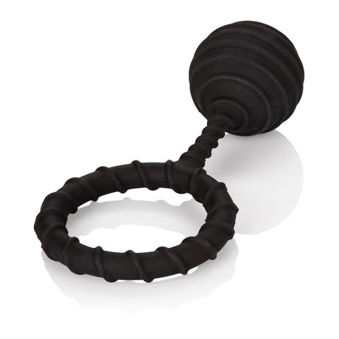 Colt Weighted Ring XL Black Silicone Stretchy Cock Ring with Weighted Ball COCK RINGS Sling