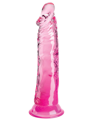 King Cock Clear 8 Inch - Pink Dildos & Dongs