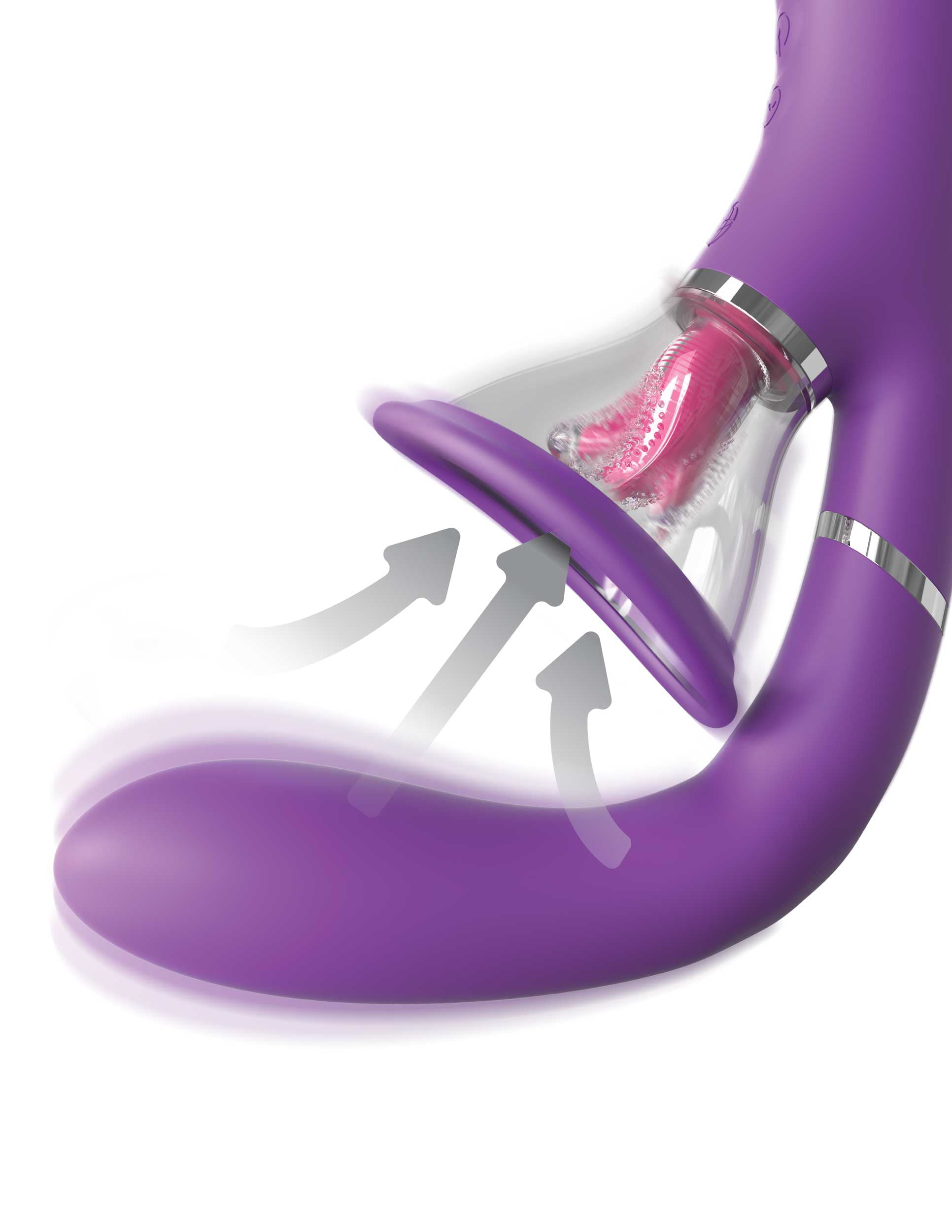 Her Ultimate Pleasure Pro Purple Clitoral and G-Spot Vibrator Purple STIMULATORS