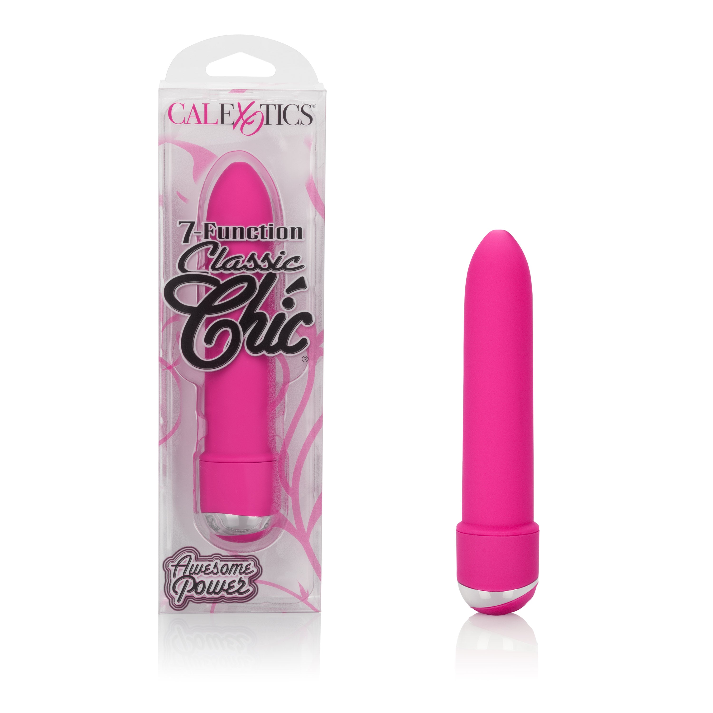 7 Function Classic Chic Pink Mini Vibrator 4.25 Inch Secondary image