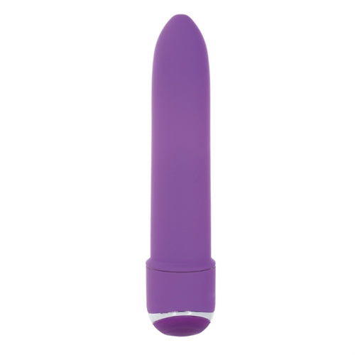 7 Function Classic Chic Purple Mini Vibrator 4.25 Inch with Velvet Soft Coating Secondary image