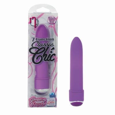 7 Function Classic Chic Purple Mini Vibrator 4.25 Inch with Velvet Soft Coating > Vibrators > Mini Vibrators Main image