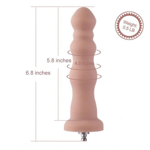 Hismith 6.8 Inch Beaded Anal Dildo – Premium Silicone Beaded Butt Plug > Sex Toys > Sex Machines > Attachments