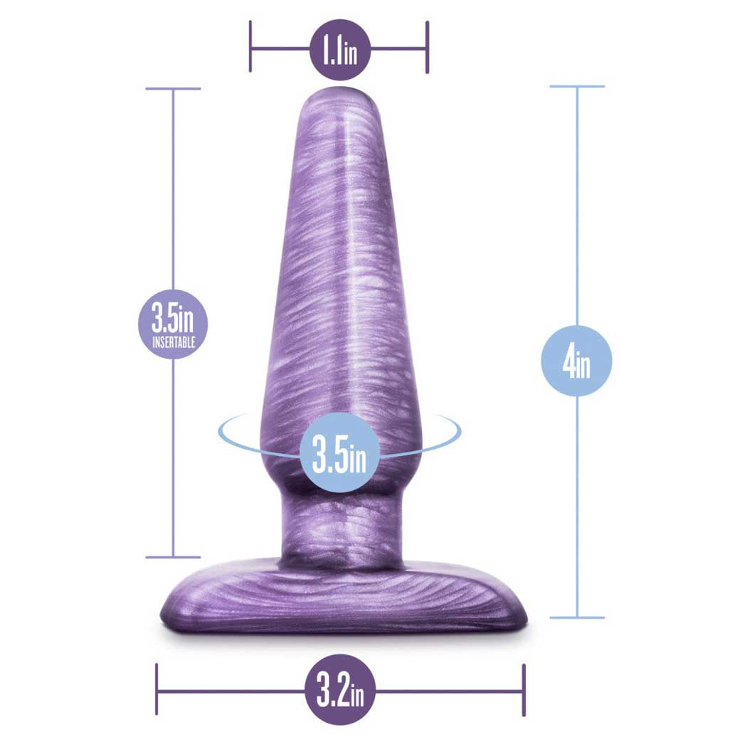 Small Cosmic Plug 4 Inch (Purple) – Soft Comfortable Anal Plug > Anal Range > Butt Plugs