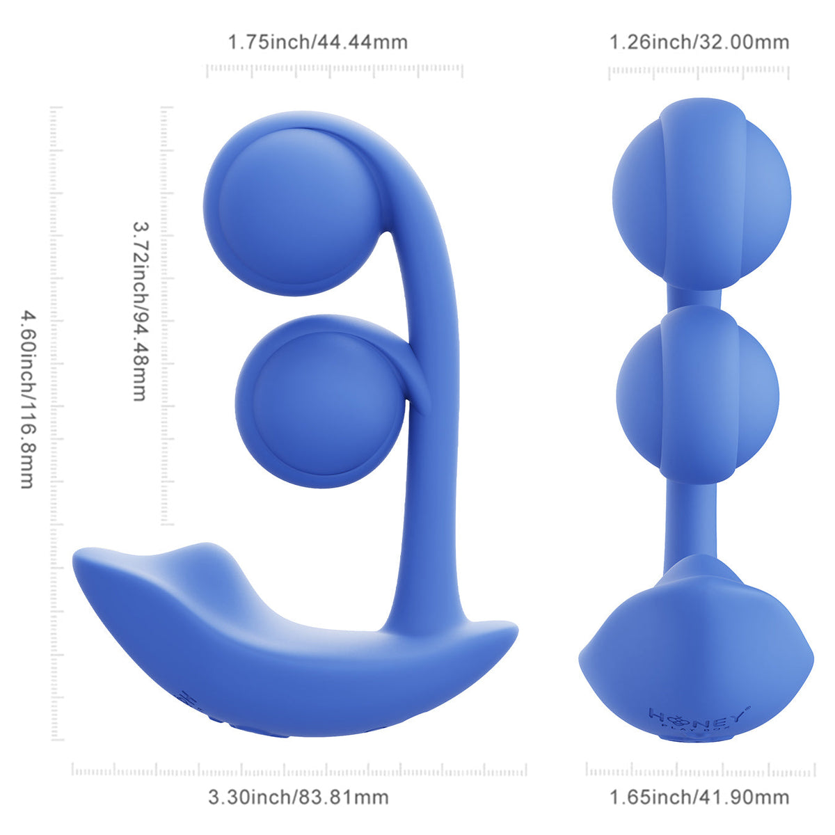 Honey Play Box Melody Twin Balls Clit and G Spot Vibrator – App Controlled Pressure Sensing Silicone Vibrator > Sex Toys For Ladies > G-Spot Vibrators