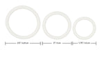 Tri-Rings Glow In The Dark – Erection Enhancer Rings 4cm - 6cm