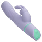 Love Bunny Thrusting Bunny Purple 7.5 Inch Dual Stimulator Vibrator