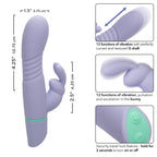 Love Bunny Thrusting Bunny Purple 7.5 Inch Dual Stimulator Vibrator