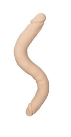 Silicone Studs Bend and Hold Dual Dong (Ivory) – 12 Inch Silicone Dildo