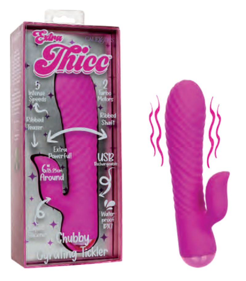 Extra Thicc Chubby Gyrating Tickler – 6 Inch Dual Motor Vibrator