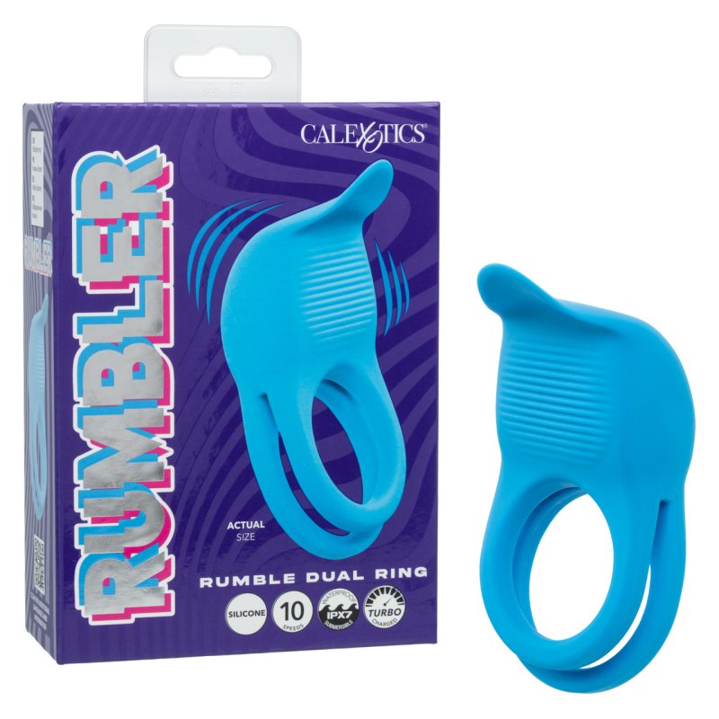 Rumbler Rumble Dual Ring Vibrator Waterproof Silicone > Sex Toys > Couples Toys