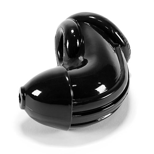 Black Atomic Jock Chastity Sheath for Men Soft TPR Cock Lock Black Cages