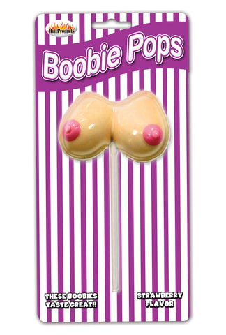 Boobie Pops Candy Strawberry – Novelty Boobie-Shaped Candy > Novelties > Candy & Edible Items