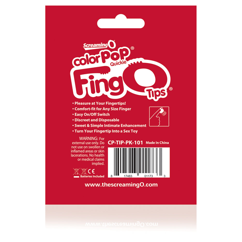 Colorpop Quickie Blue FingO Tips Mini Vibrator for Adults Finger Stimulator