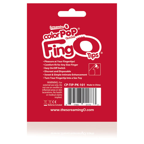 Colorpop Quickie Blue FingO Tips Mini Vibrator for Adults Finger Stimulator