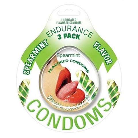 Endurance Condoms - Strawberry - 3 Pack > Essentials > Condoms
